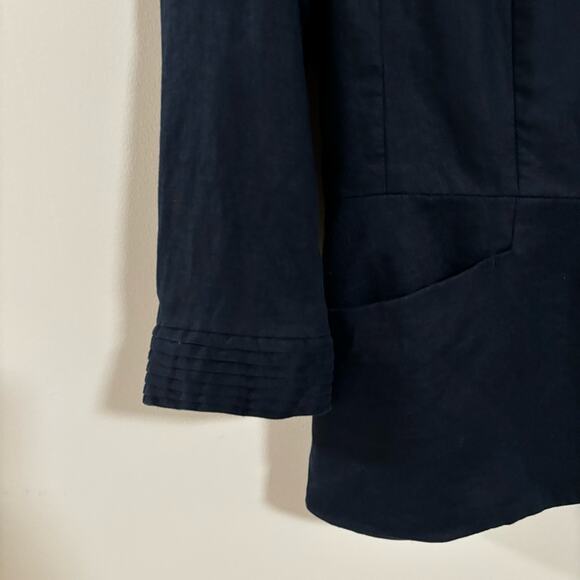 Banana Republic 100% Linen Dark Blue Blazer - Picture 3 of 5